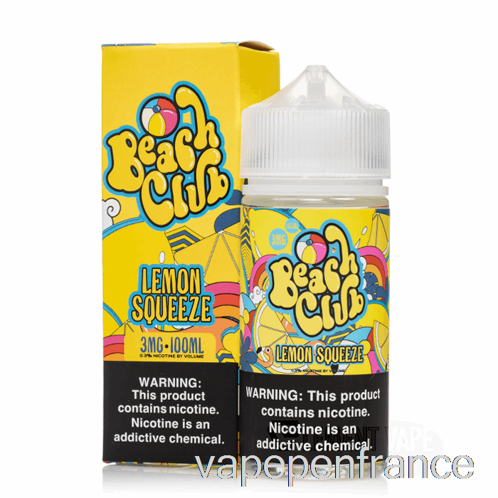 Jus De Citron - Club De Plage - Stylo Vape 100 Ml 0 Mg